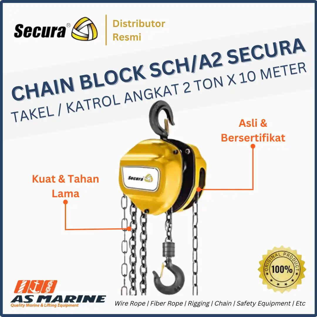 chain block secura sch a2 2 ton 10 m